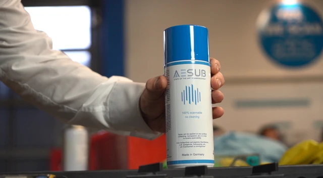AESUB Blue spray can